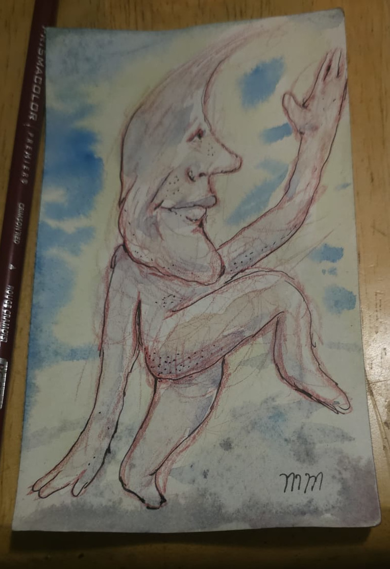 A sketch of a character