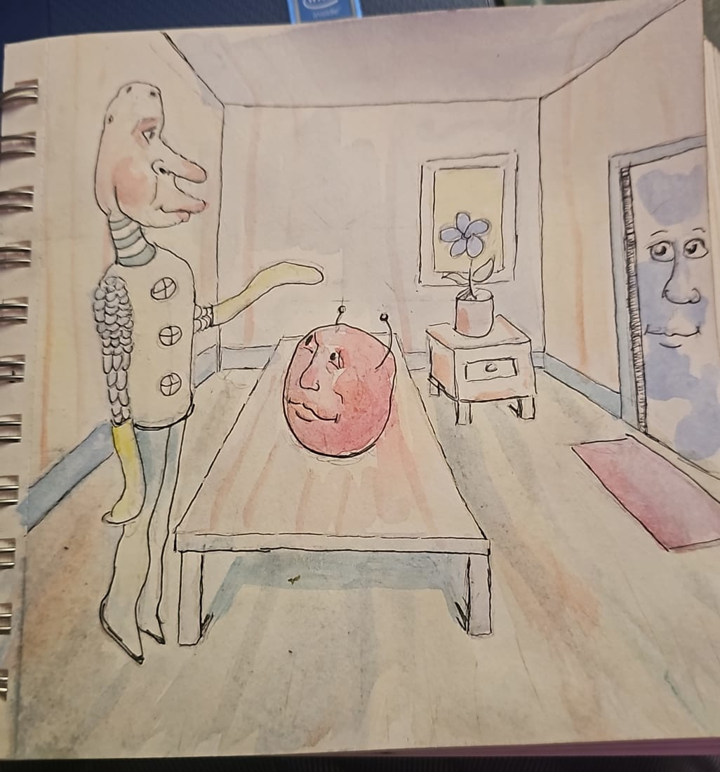 A sketch of a character