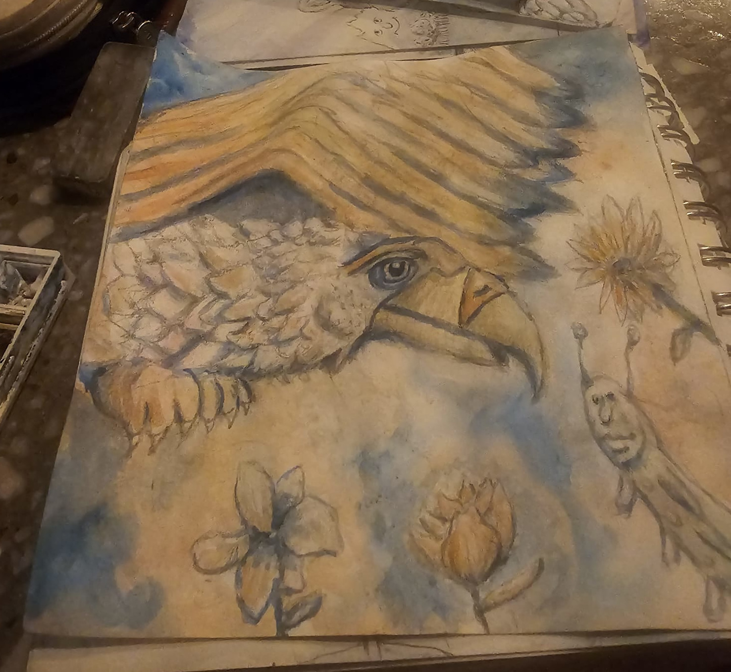 A sketch of a character